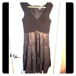 Adrianna Papell black evening dress